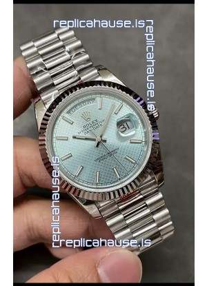 Rolex Day Date Presidential 904L Steel 40MM - Blue Patterned Dial 1:1 Mirror Quality Watch