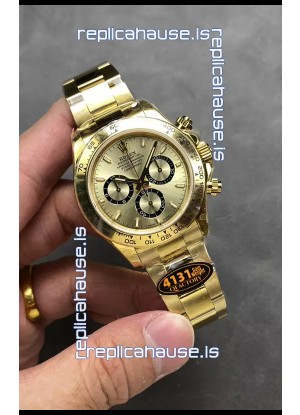 Rolex Cosmograph Daytona M126518 Yellow Gold Casing and Gold Dial Original Cal.4131 Movement