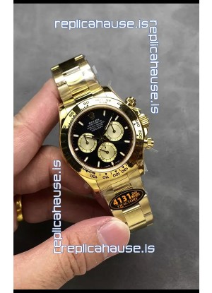 Rolex Cosmograph Daytona M126508 Yellow Gold Casing and Black Dial Original Cal.4131 Movement