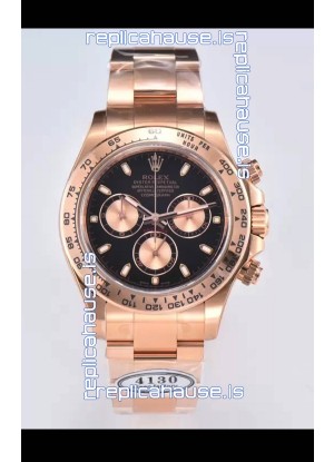 Rolex Cosmograph Daytona M116505-0008 Rose Gold Original Cal.4130 Movement - 904L Steel Watch