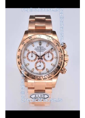 Rolex Cosmograph Daytona M116505-0010 Rose Gold Original Cal.4130 Movement - 904L Steel Watch