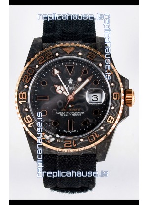Rolex GMT Masters II Super Clone DiW Edition Swiss Replica Lightweight Carbon Casing Watch 