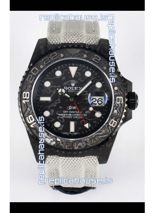 Rolex GMT Masters II Super Clone DiW Edition Swiss Replica Lightweight Carbon Casing Watch 