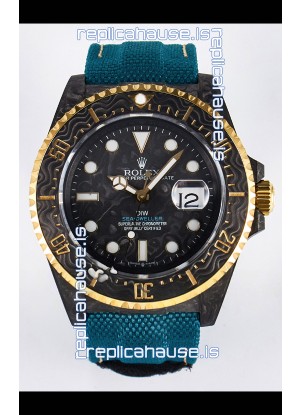 Rolex GMT Masters II Super Clone DiW Edition Swiss Replica Lightweight Carbon Casing Watch 