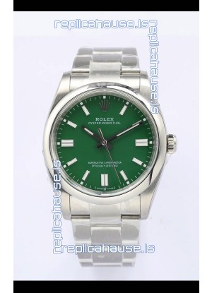 Rolex Oyster Perpetual REF#126000 36MM Swiss Movement Swiss Replica Green Dial 904L Steel 1:1 Mirror Replica Watch