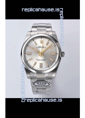 Rolex Oyster Perpetual REF#124300 36MM Cal.3230 Movement Swiss Replica Steel Dial 904L Steel 1:1 Mirror Replica Watch