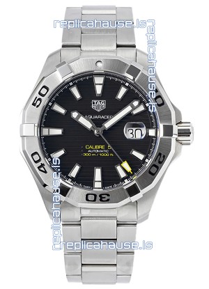 Tag Heuer Aquaracer Calibre 5 1:1 Mirror Replica Watch Black Dial 904L Steel 44MM
