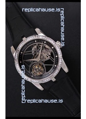 Roger Dubuis Excalibur Spider Flying Tourbillon Skeleton Titanium Casing 1:1 Mirror Swiss Watch