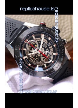 Tag Heuer Carrera Heuer 01 Swiss Replica Watch in Steel Casing