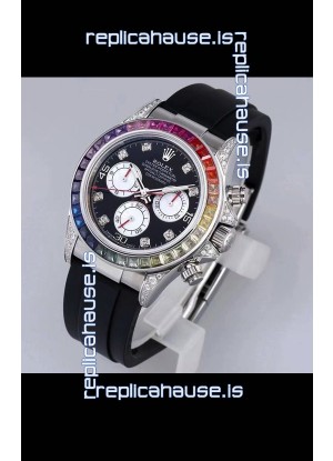 Rolex Cosmograph Daytona 116598 904L Stainless Steel 1:1 Mirror Cal.4130 Movement Watch 