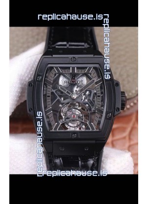 Hublot Masterpiece MP Edition Genuine Tourbillon Swiss Replica Watch in PVD Coating