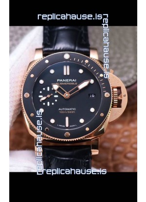 Panerai Submersible PAM974 Rose Gold 1:1 Mirror Quality Replica Swiss P9010 Movement