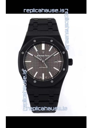 Audemars Piguet Royal Oak PVD Coated Swiss Replica Watch 3120 Swiss Movement - Grey Dial 