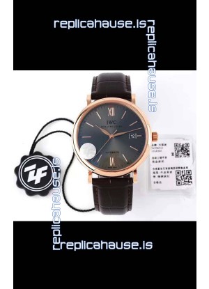 IWC Portofino Automatic 1:1 Mirror Quality Rose Gold Casing Swiss Replica Watch