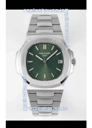 Patek Philippe Nautilus 5711/1A-014 1:1 Mirror Swiss Replica Watch in Green Dial 904L Steel 
