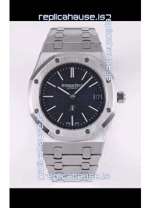 Audemars Piguet Royal Jumbo Oak Extra Thin Swiss Replica - 1:1 Mirror Replica Watch 904L Steel Blue Dial