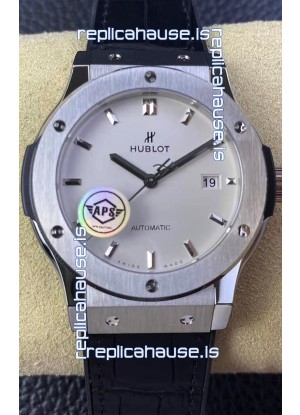 Hublot Classic Fusion 1:1 Mirror Replica Swiss Watch in 904L Steel Casing White Dial 42MM