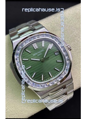 Patek Philippe Nautilus 5711 904L Steel 2023 Updated Mirror Replica Watch - Green Dial