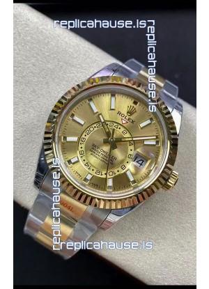 Rolex Sky-Dweller Oystersteel and Yellow Gold Oyster 42MM 1:1 Mirror Replica Watch 