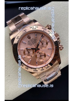 Rolex Daytona 116505 Rose Gold Original Cal.4130 Movement - 1:1 Mirror 904L Steel Watch