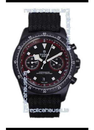 Tudor Pelagos FXD Chronograph Carbon Casing 1:1 Mirror Replica Black Dial in Nato Strap