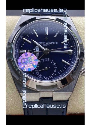 Vacheron Constantin Overseas Dual Time Stainless Steel 1:1 Mirror Swiss Replica Blue Dial