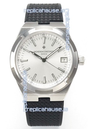 Vacheron Constantin Super Clone Overseas Edition Steel Casing and Dial in Rubber Strap