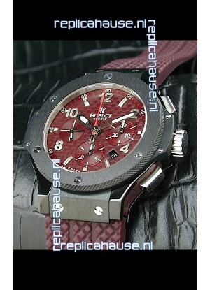 Hublot Big Bang Swiss Replica Watch Red Checkered Dial