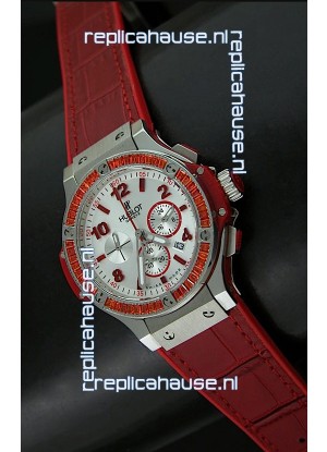 Hublot Big Bang Geneve Japanese Replica Watch in Aspen White Dial