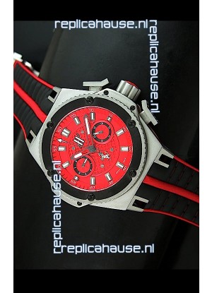 Hublot King Power Ferrari Edition Swiss Replica Watch - Black Strap