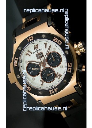 Hysek Abyss Explorer Steel Swiss Watch in Pink Gold Case