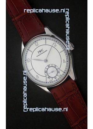 IWC Portuguese FA Jones Japanese Replica Watch in White Dial
