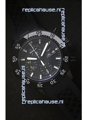 IWC Aquatimer PVD Swiss Replica Watch in Black