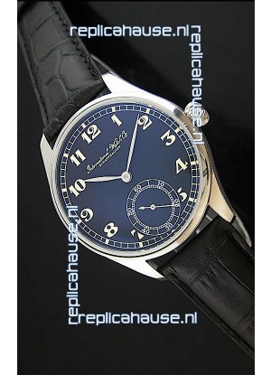 IWC Portuguese FA Jones Japanese Replica Watch in Black Dial