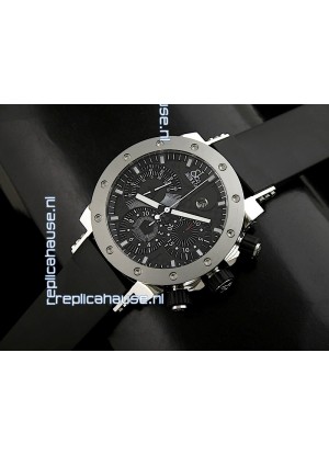 Jacob and Co EPIC II Swiss Watch in Black Carbon Dial