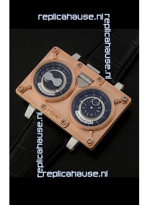 Maximilian Busser and Friends Horological Machine Watch in Pink Gold Casing