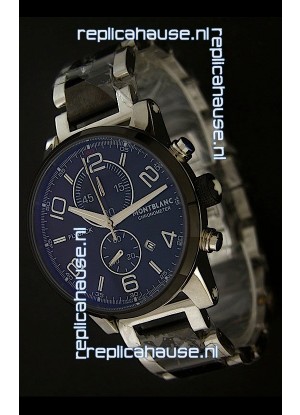 Montblanc FlyBack Chronometer Watch in Dark Black Dial