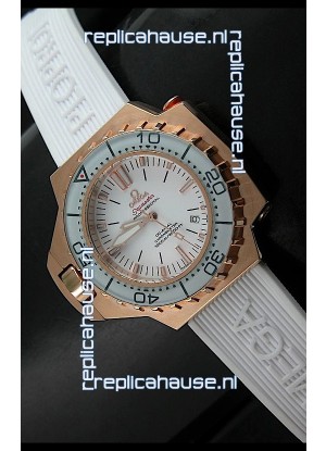 Omega Seamaster Ploprof Swiss Watch in Pink Gold Case
