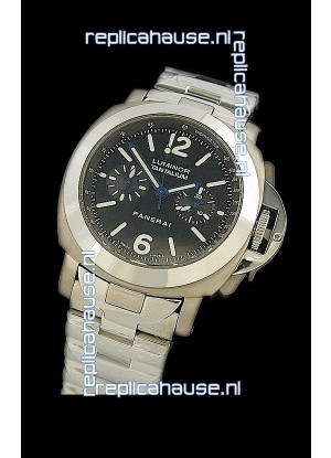 Panerai Luminor Tantalium Swiss Lemania Watch in Steel