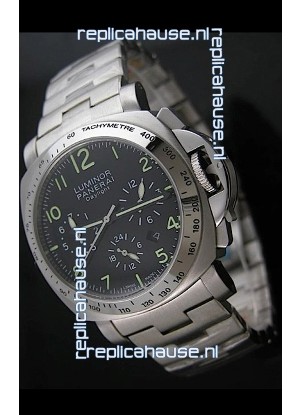 Panerai Luminor Daylight Watch in Steel Strap