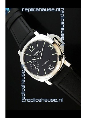 Panerai Luminor Marina Swiss Steel Watch Black Dial