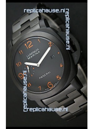 Panerai Luminor Marina Japanese Replica Watch in Orange Markers