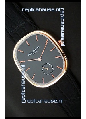 Patek Philippe Mens Golden Elipse Japanese Watch in Rose Gold