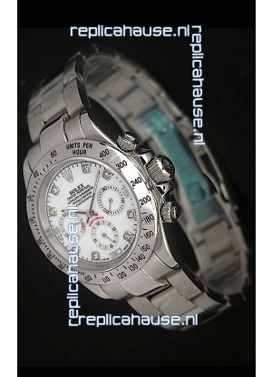 Rolex Daytona Japanese Replica Watch in White Dial