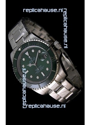 Rolex Submariner Swiss Gold Watch in Green Dial with Green Ceramic Bezel