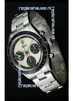 Rolex Cosmograph Daytona Swiss Replica Chronograph Watch in White Dial - 1:1 Mirror Replica