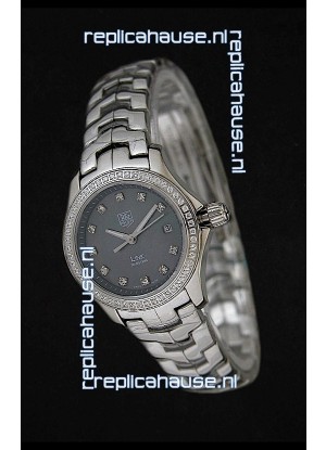 Tag Heuer Link Swiss Ladies Watch in Mother of Pearl Grey Dial