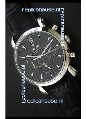Vacheron Constantin Perpetual Calendar Japanese Watch in Black Dial