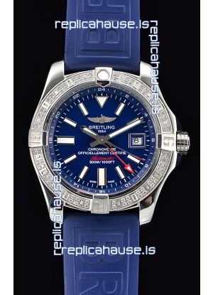 Breitling Avenger II Steel GMT Swiss Watch 1:1 Ultimate Edition - Blue Dial