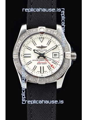 Breitling Avenger II Steel GMT Swiss Watch 1:1 Ultimate Edition - White Dial
